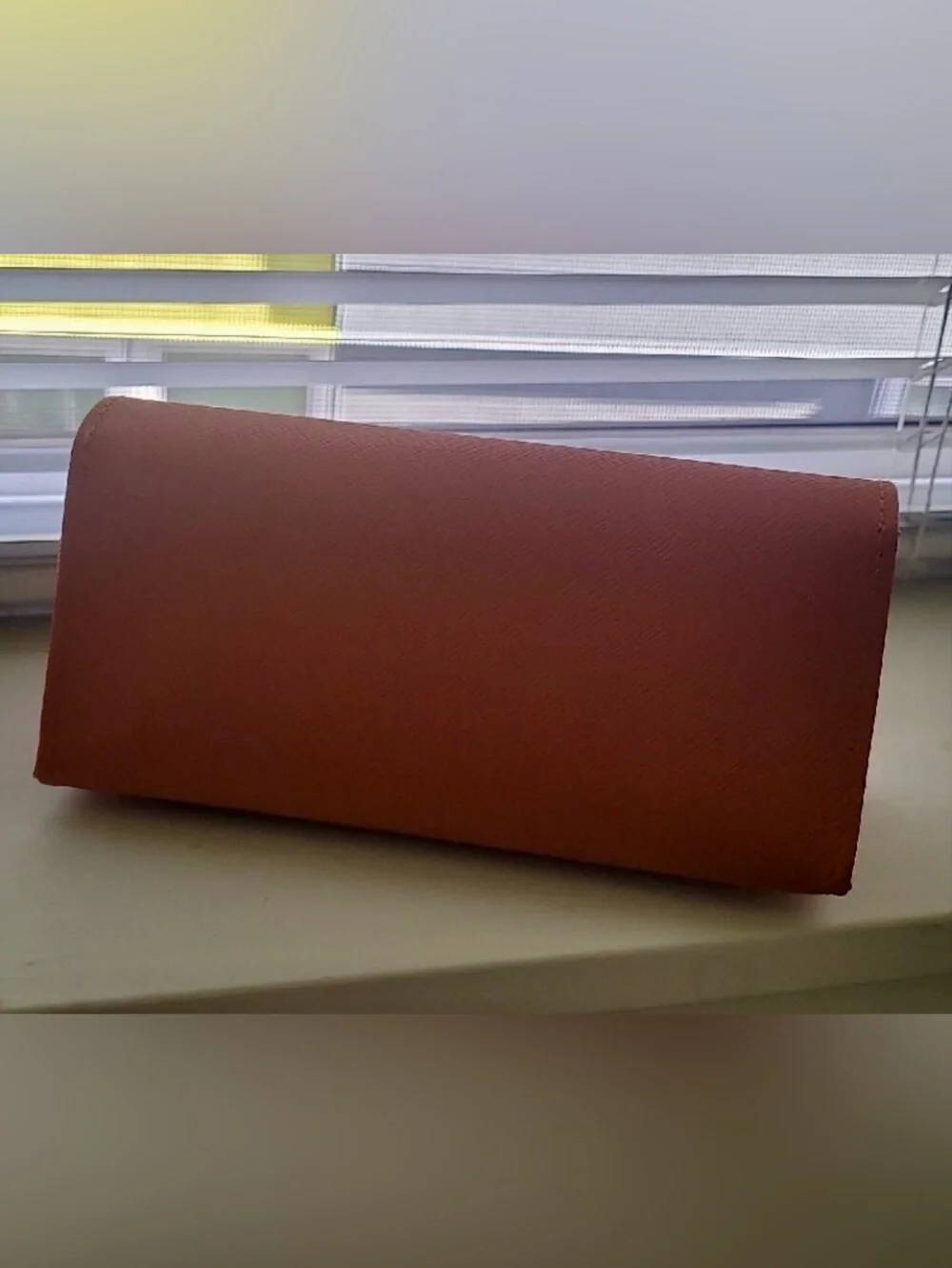 Tory Burch Coral Leather Sunglass Case